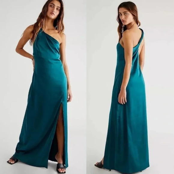 Free People Victoria Maxi Dress in Green Size 4 NWT $250 - Picture 1 of 10